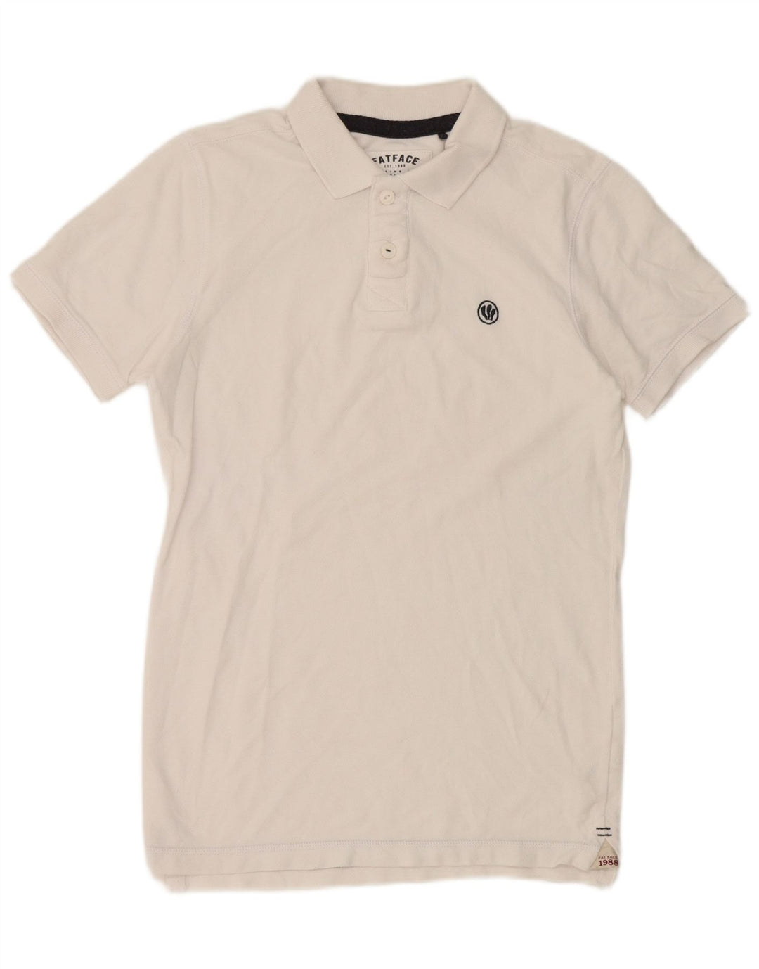 Polo da uomo Fat Face XS in cotone bianco