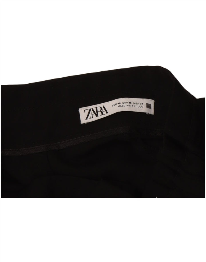 Pantaloni cargo affusolati a vita alta da donna Zara EU 40 medio W30 L28 neri