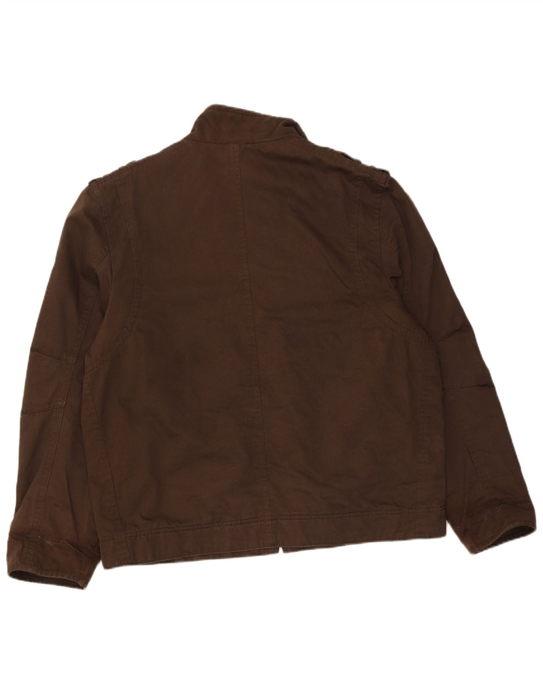 Giacca militare da uomo Marks & Spencer UK 42 XL cotone marrone