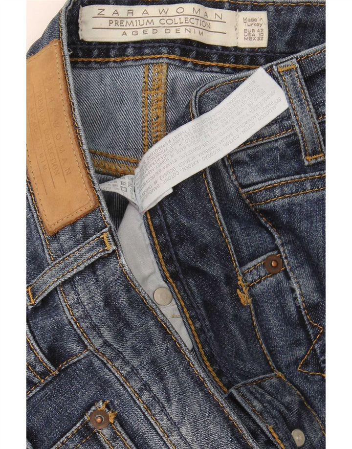 Jeans Bootcut da donna Zara EU 42 Large W32 L32 cotone blu navy