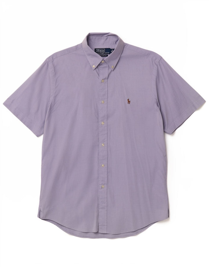 Polo Ralph Lauren Camicia a maniche corte da uomo Taglia 40/41 16 Blu medio