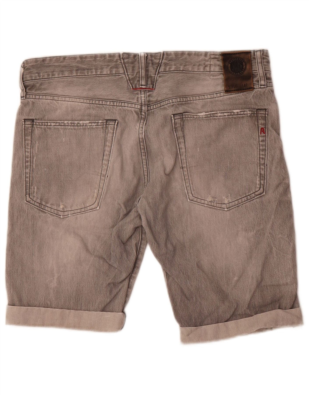 Replay Pantaloncini di jeans Lenrick da donna W32 Cotone grigio medio