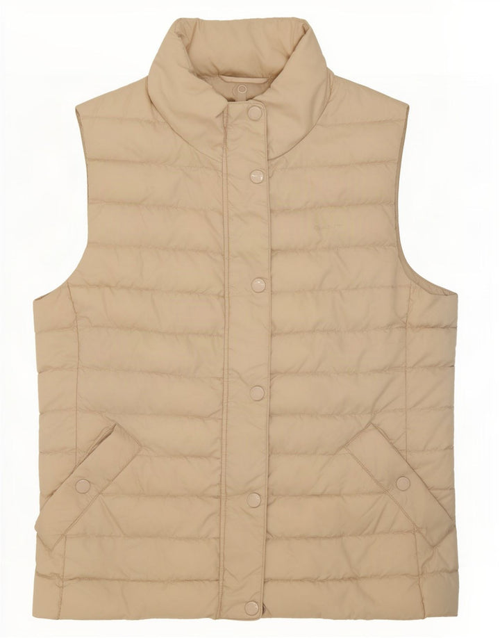 Gilet imbottito da donna Gant UK 10 piccolo poliestere beige