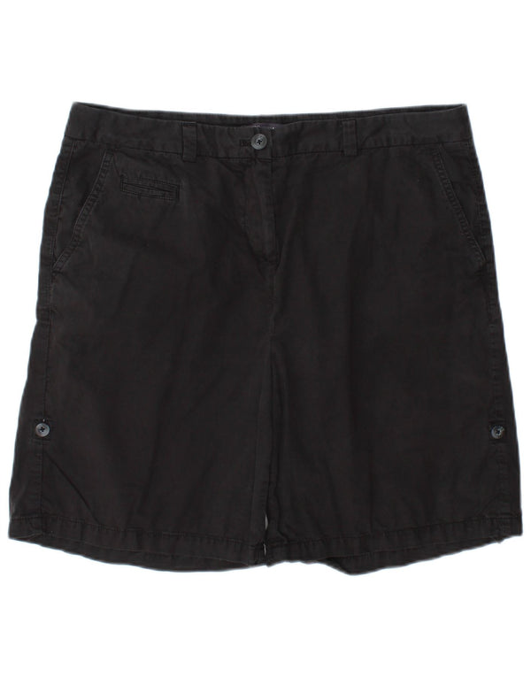 Pantaloncini chino da donna Marks & Spencer UK 14 Large W34 cotone nero