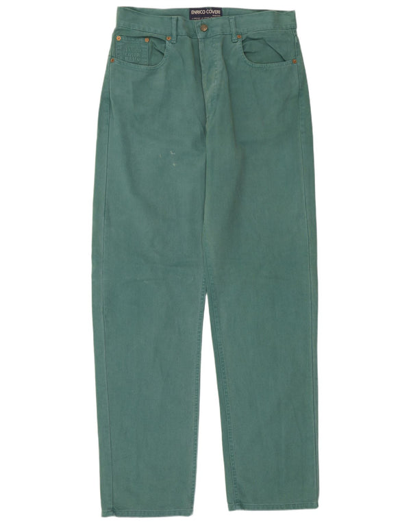 Jeans affusolati da uomo Enrico Coveri W36 L34 cotone verde