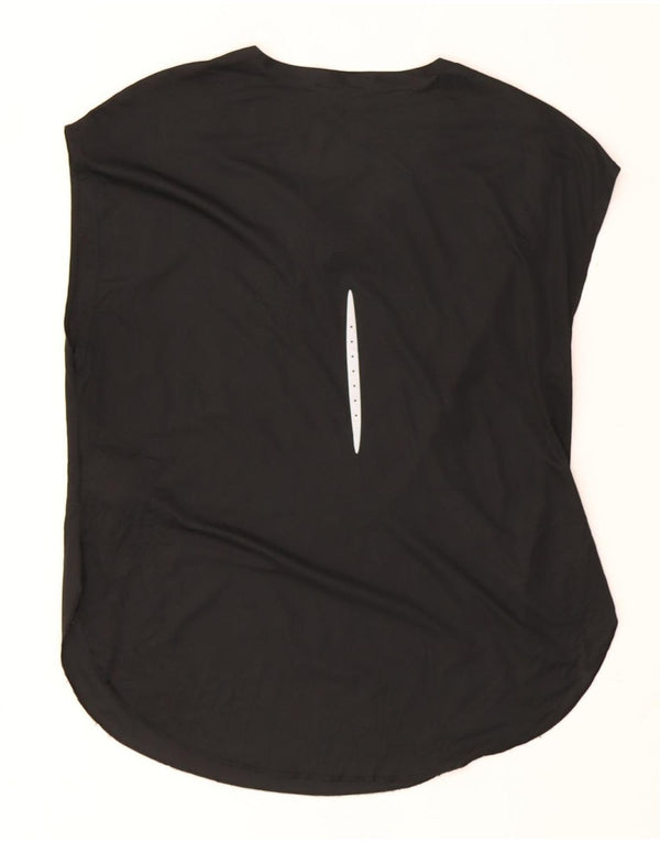 T-shirt da donna Nike Dri Fit Top UK 16 grande poliestere nero