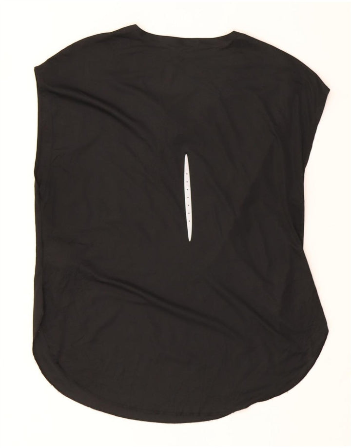 T-shirt da donna Nike Dri Fit Top UK 16 grande poliestere nero
