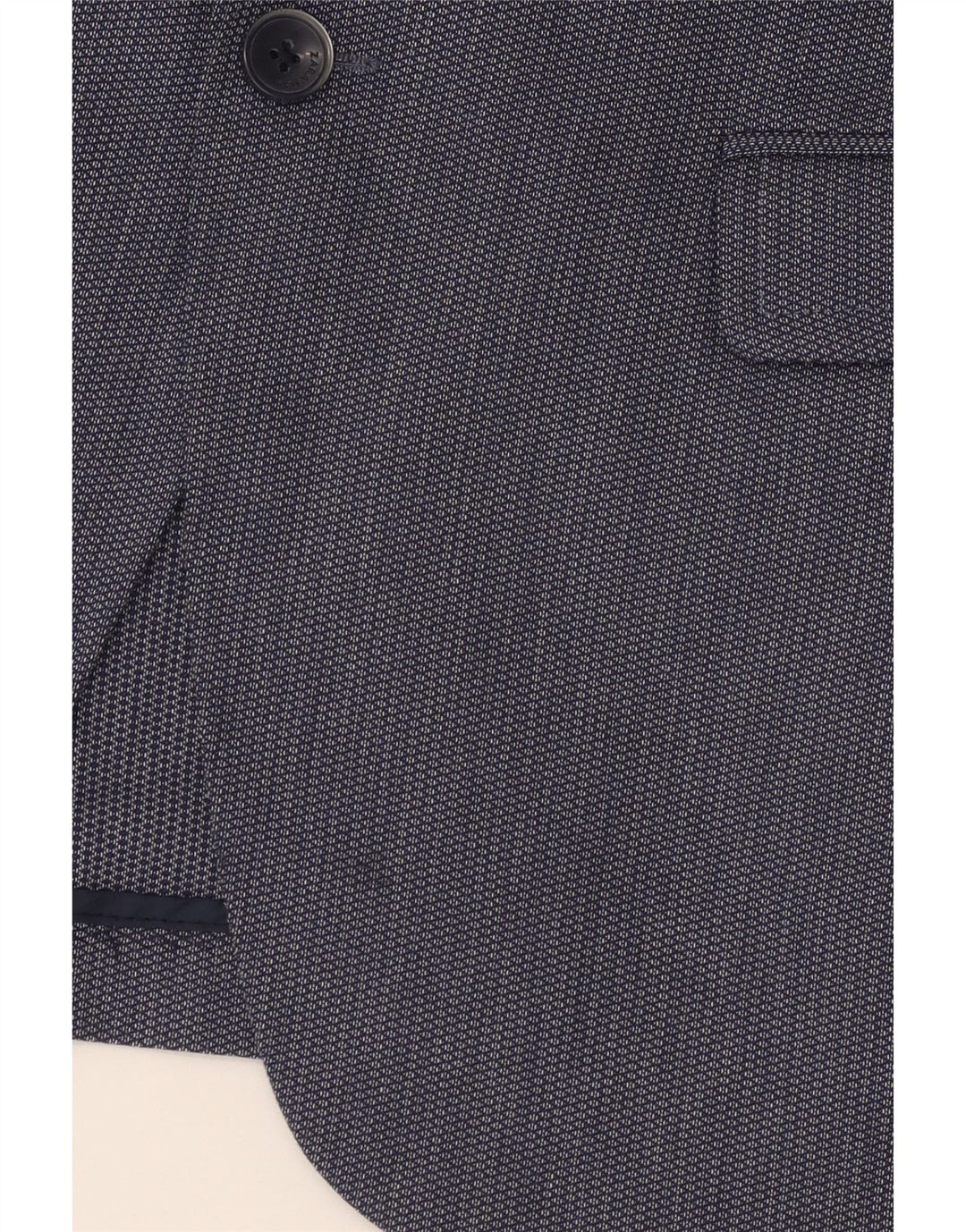 ZARA Giacca Blazer a 2 Bottoni da Uomo EU 50 Medio Blu Navy Poliestere