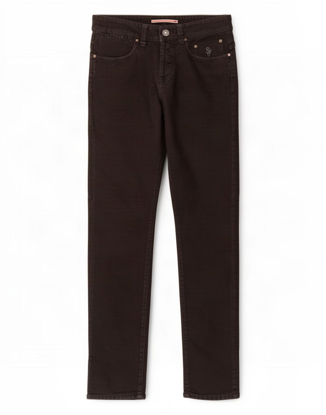 Jeans dritti da uomo SIVIGLIA W31 L32 cotone pied de poule nero