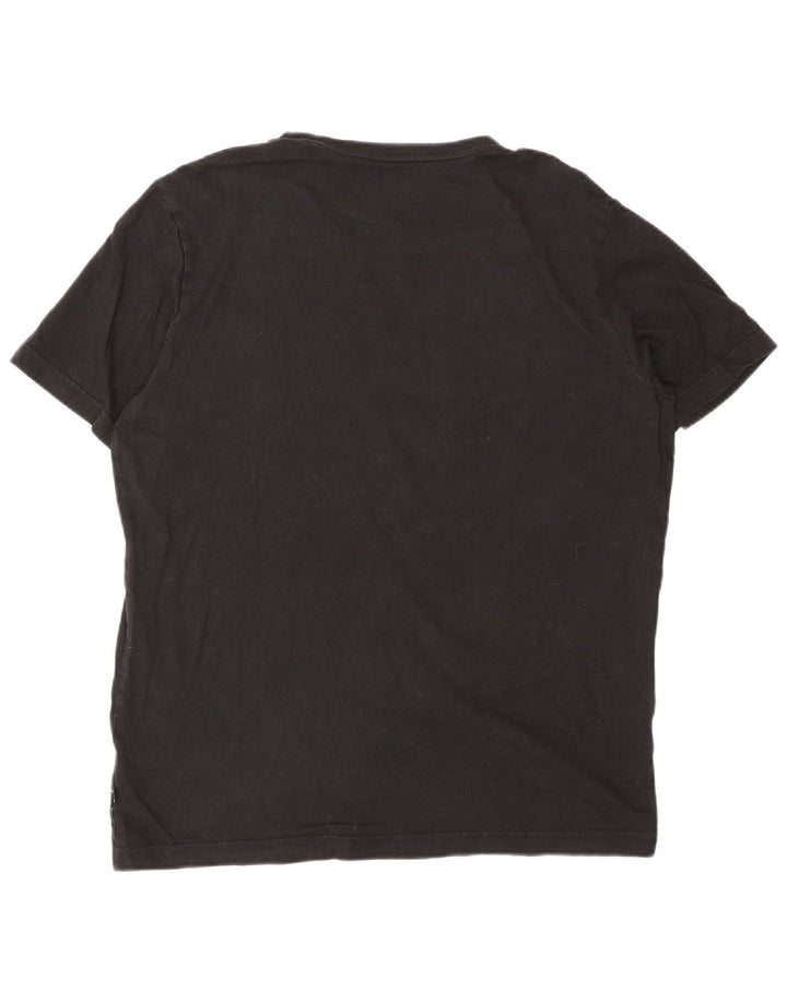 T-shirt grafica PUMA da uomo, taglia grande, in cotone nero