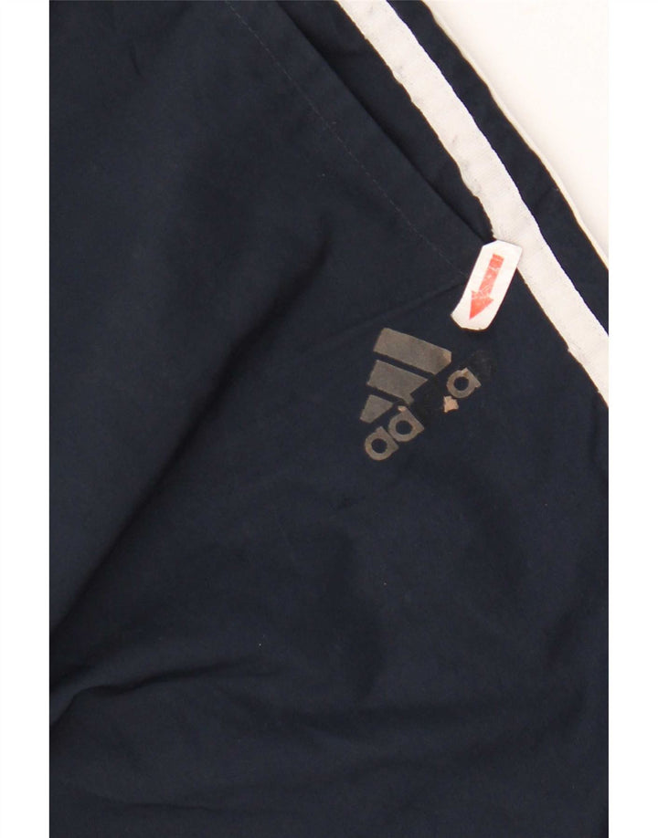 Pantaloni da tuta da uomo Adidas medi in poliestere blu navy