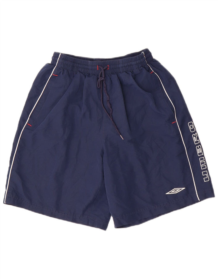 Pantaloncini da bagno grafici da uomo Umbro medio blu navy