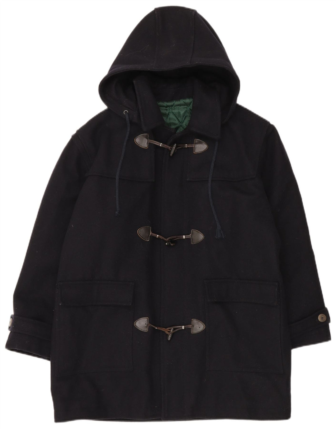 Montgomery con cappuccio da uomo VINTAGE UK 40 grande blu navy