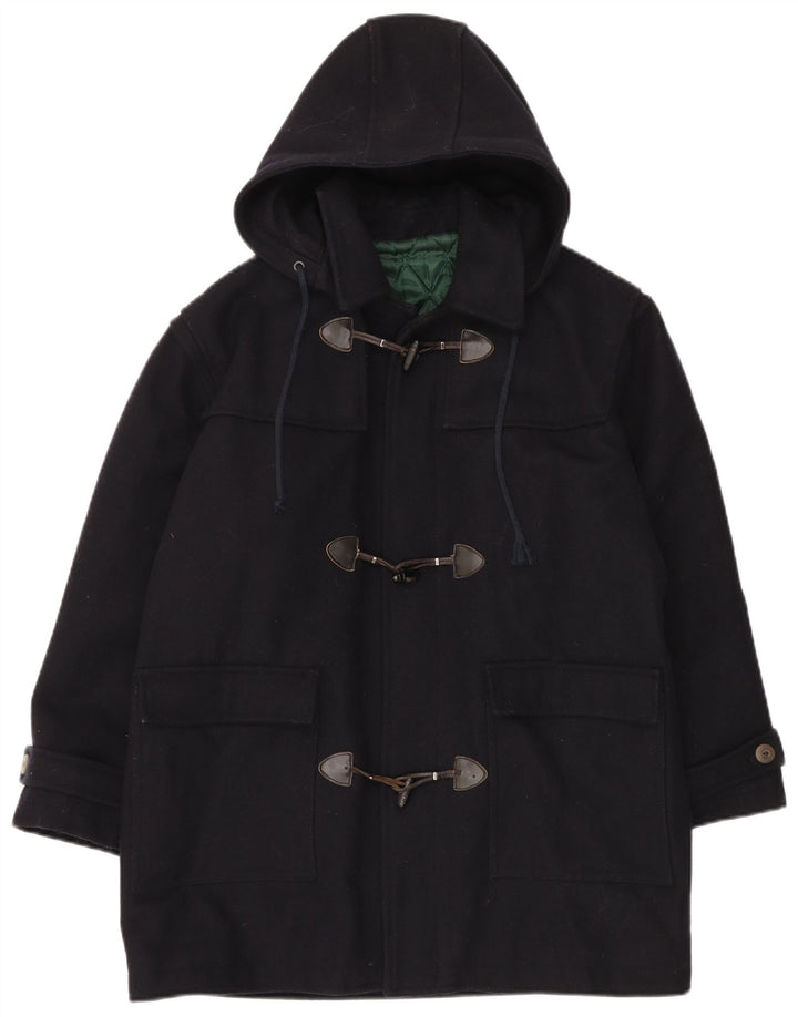 Montgomery con cappuccio da uomo VINTAGE UK 40 grande blu navy
