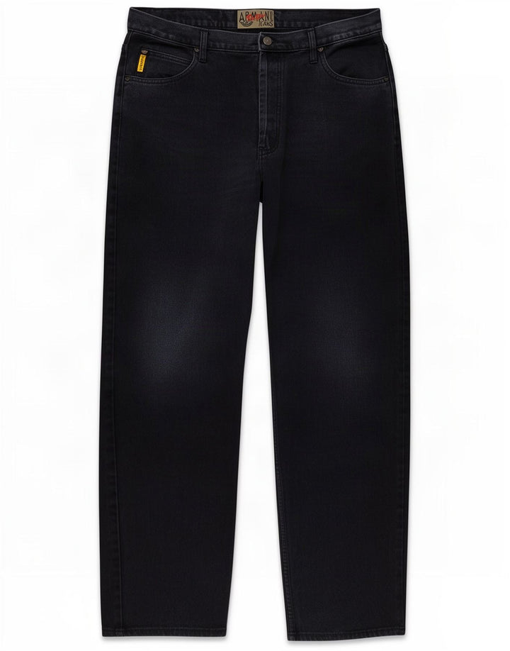 Jeans dritti da uomo Armani W38 L30 in cotone blu navy
