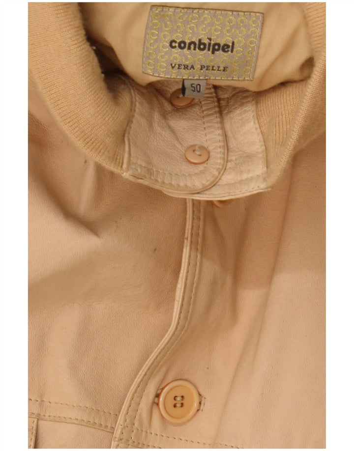 Giacca Pelle Uomo Conbipel IT 50 Large Pelle Beige