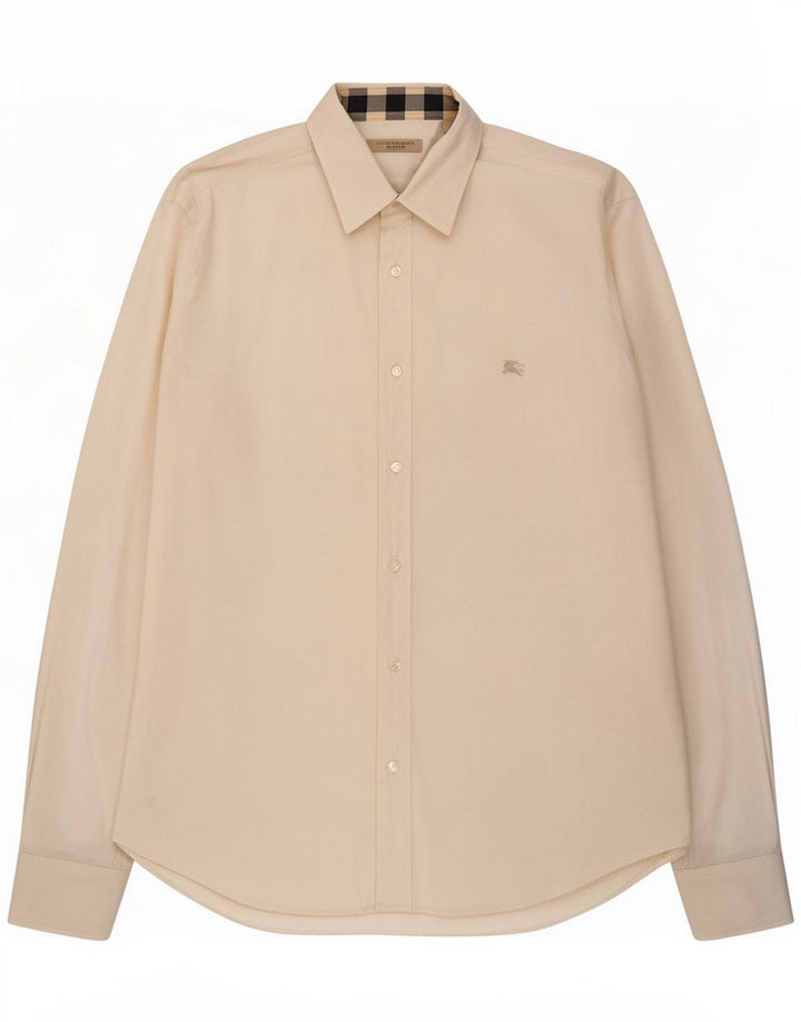 Burberry Camicia da uomo grande in cotone bianco