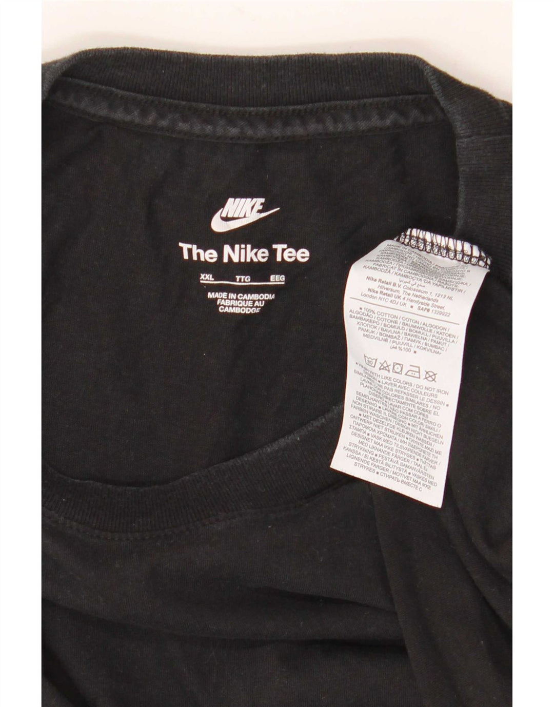 T-shirt da uomo Nike Top 2XL in cotone nero