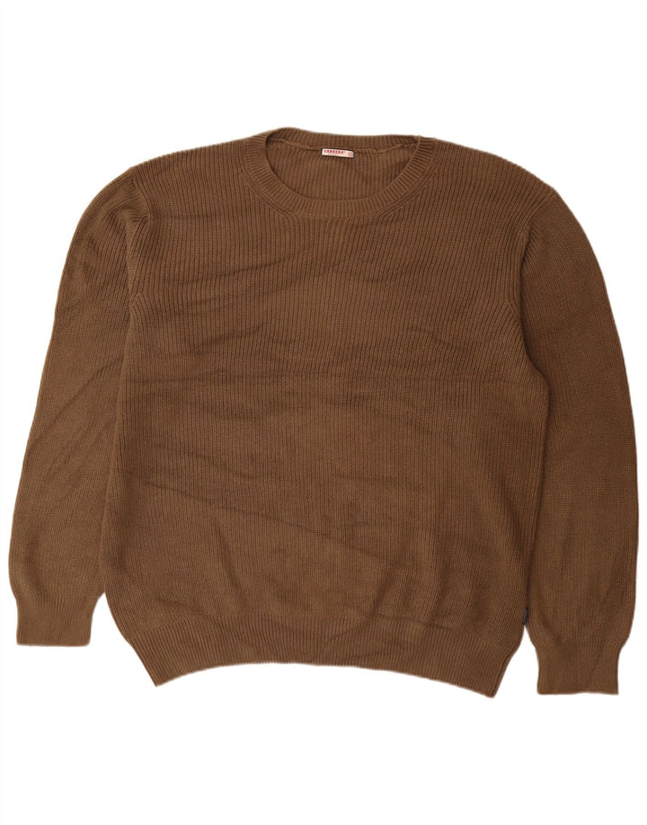 Maglione maglione girocollo da uomo Carrera 2XL cotone marrone