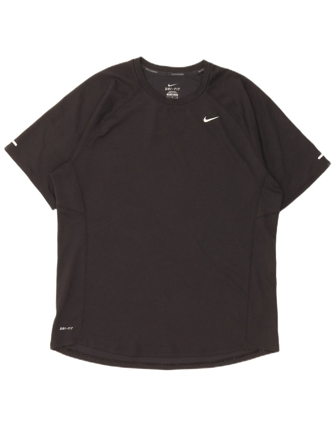 T-shirt Nike Dri Fit da uomo, grande, in poliestere nero