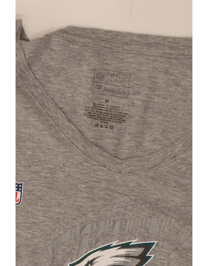 NFL Womens Philadelphia Eagles Graphic T-Shirt Top UK 12  Medium Grey Vintage NFL and Second-Hand NFL from Messina Hembry 