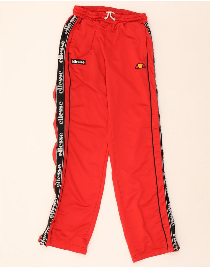 ELLESSE Womens Graphic Tracksuit Trousers UK 10 Small Red Colourblock Vintage Ellesse and Second-Hand Ellesse from Messina Hembry 