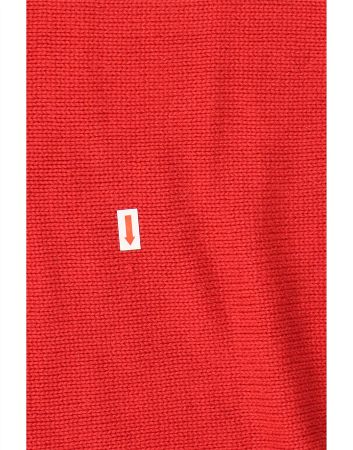 TOMMY HILFIGER Maglione maglione girocollo da uomo grande cotone rosso