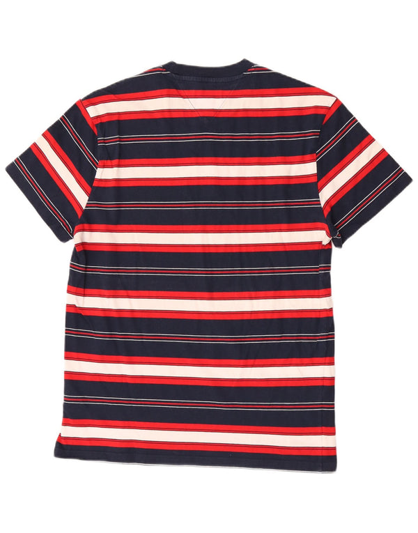 T-shirt a maniche corte da uomo Tommy Hilfiger Top a righe multicolori medie