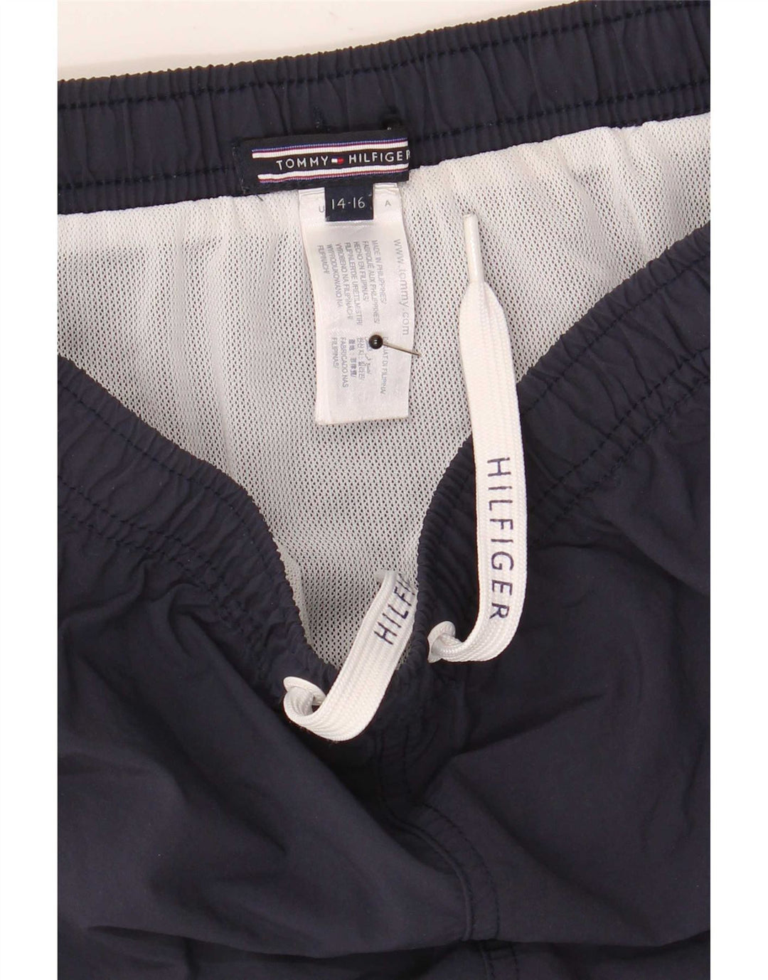 Pantaloncini da bagno per ragazzi Tommy Hilfiger 14-15 anni in poliestere blu navy