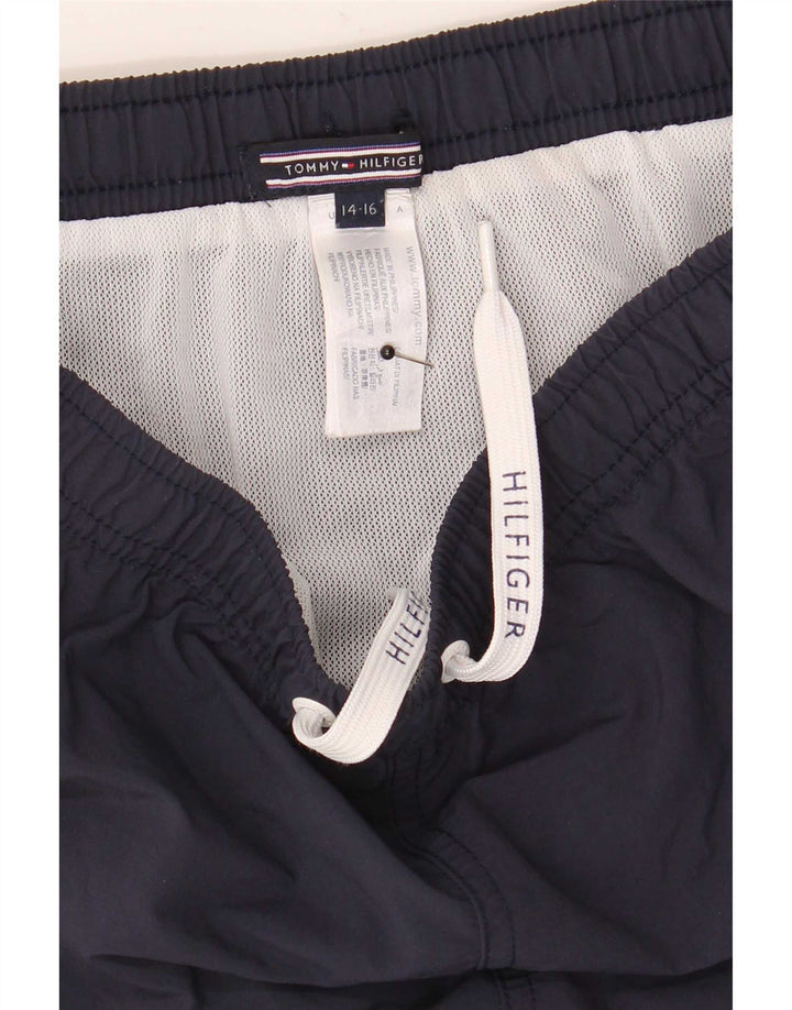 Pantaloncini da bagno per ragazzi Tommy Hilfiger 14-15 anni in poliestere blu navy