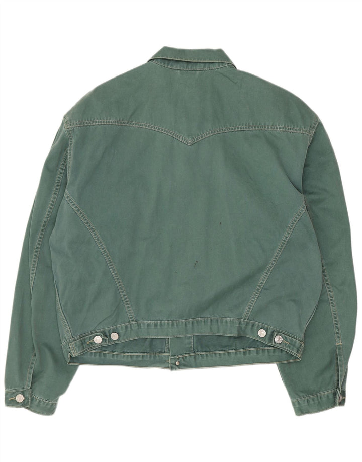 Giacca di jeans da uomo Levi's UK 42 XL cotone verde