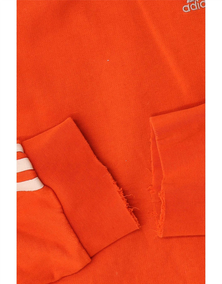 Felpa Adidas Uomo Maglione Medio Arancione Cotone