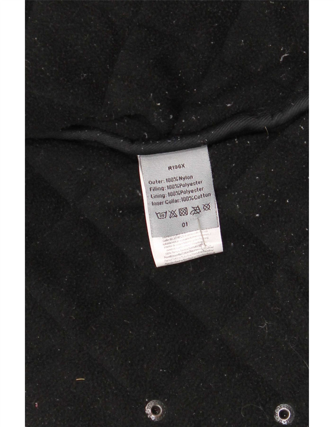 Giacca trapuntata vintage da uomo UK 42 XL nylon nero