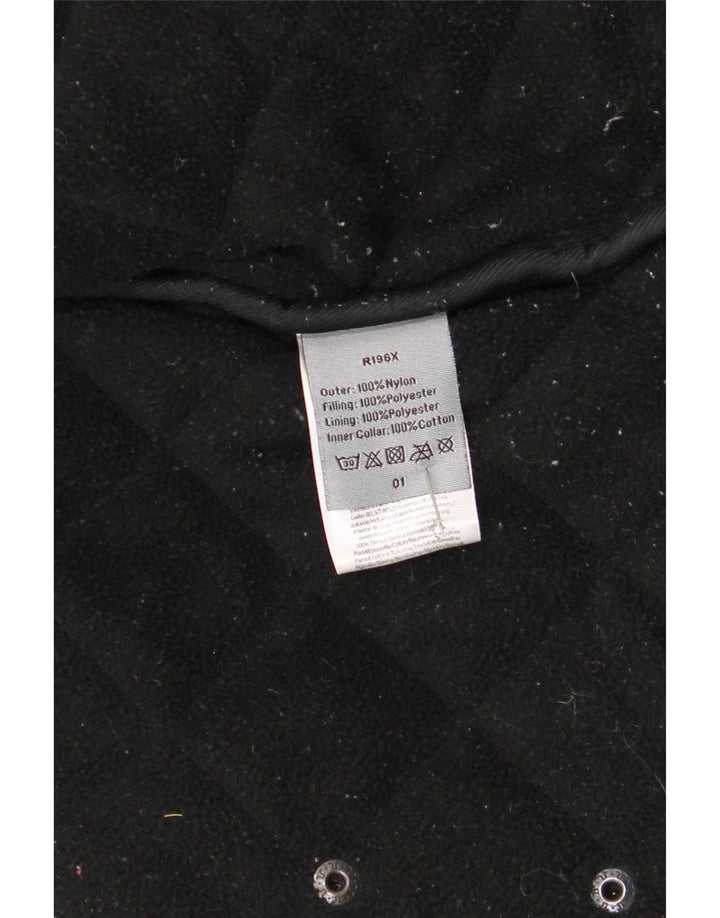 Giacca trapuntata vintage da uomo UK 42 XL nylon nero