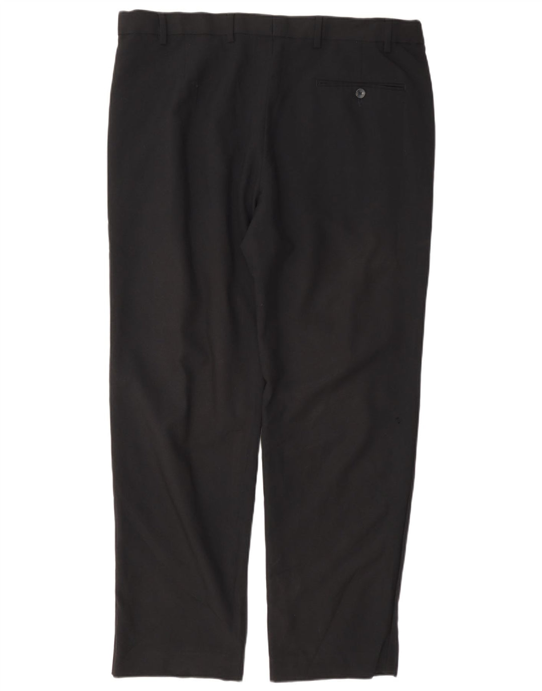 Pantaloni da abito regolari da uomo Marks & Spencer W38 L31 poliestere nero