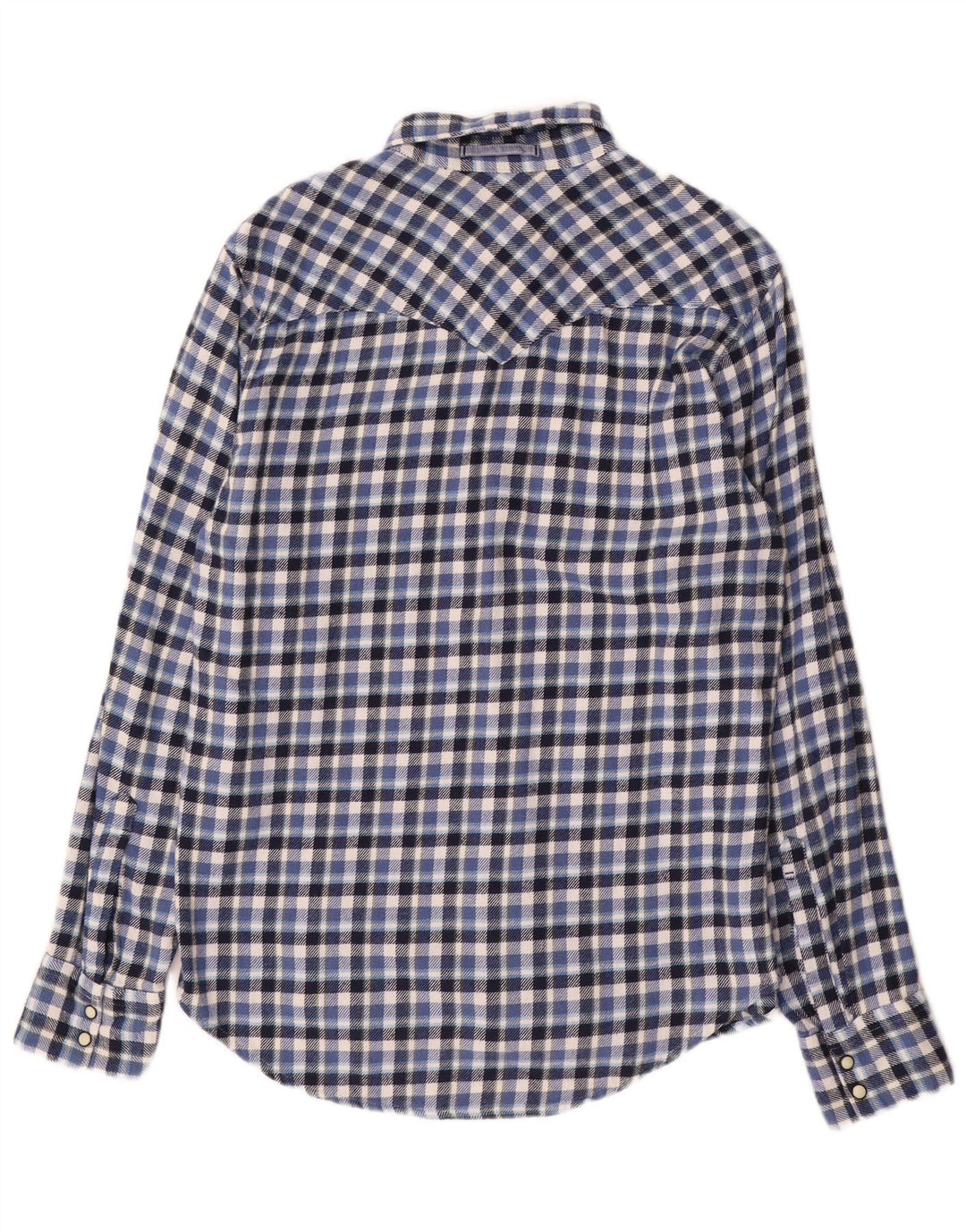 Camicia Levi's da uomo slim fit in flanella di cotone a quadri blu medio