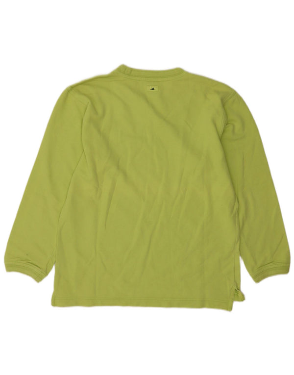 Felpa da donna Adidas Jumper UK 12 cotone verde medio