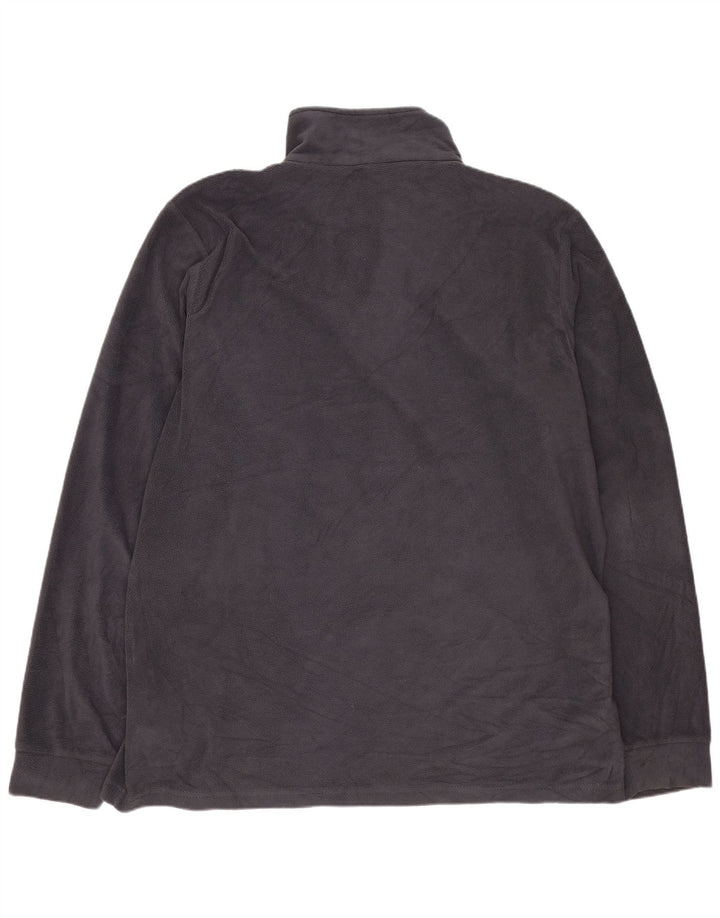 Maglione in pile da uomo con collo con zip Brugi 2XL poliestere grigio