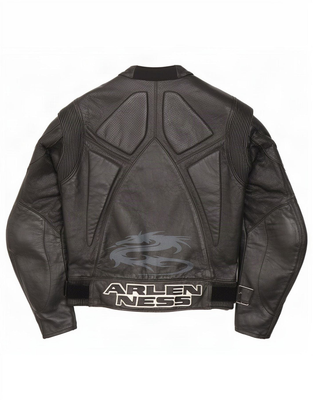 Giacca da corsa grafica Motorstyle da donna Arlen Ness taglia 42 grande nera
