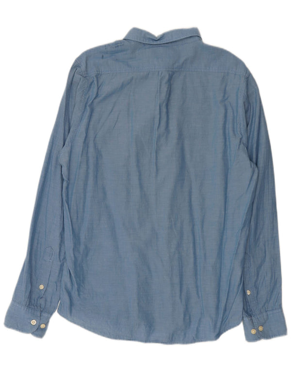 Camicia da uomo Lee in cotone blu medio
