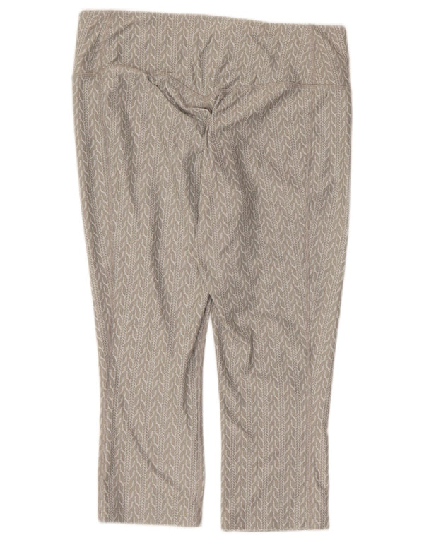 Leggings Nike Dri Fit Capri da donna UK 14 Poliestere geometrico grigio medio