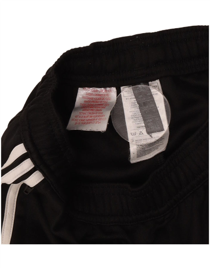 Pantaloni della tuta da ragazzo Adidas 11-12 anni in poliestere nero