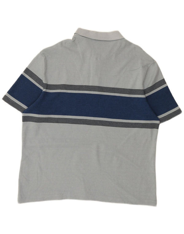 Polo da uomo Marks & Spencer 2XL in cotone color block blu