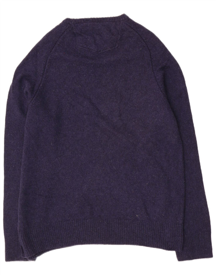 Maglione maglione girocollo da uomo Fat Face 2XL lana blu navy