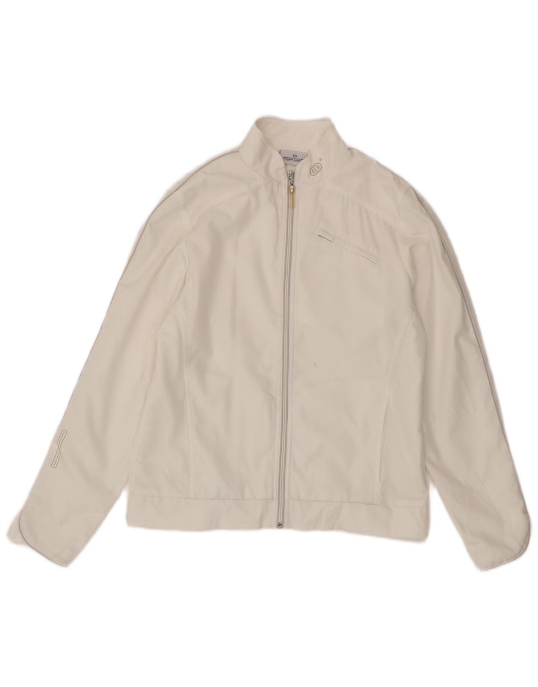 Giacca da ginnastica da donna Sergio Tacchini taglia 14 media bianca