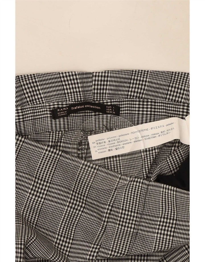 Pantaloni corti Zara Trafaluc da donna grandi W30 L26 pied de poule grigi