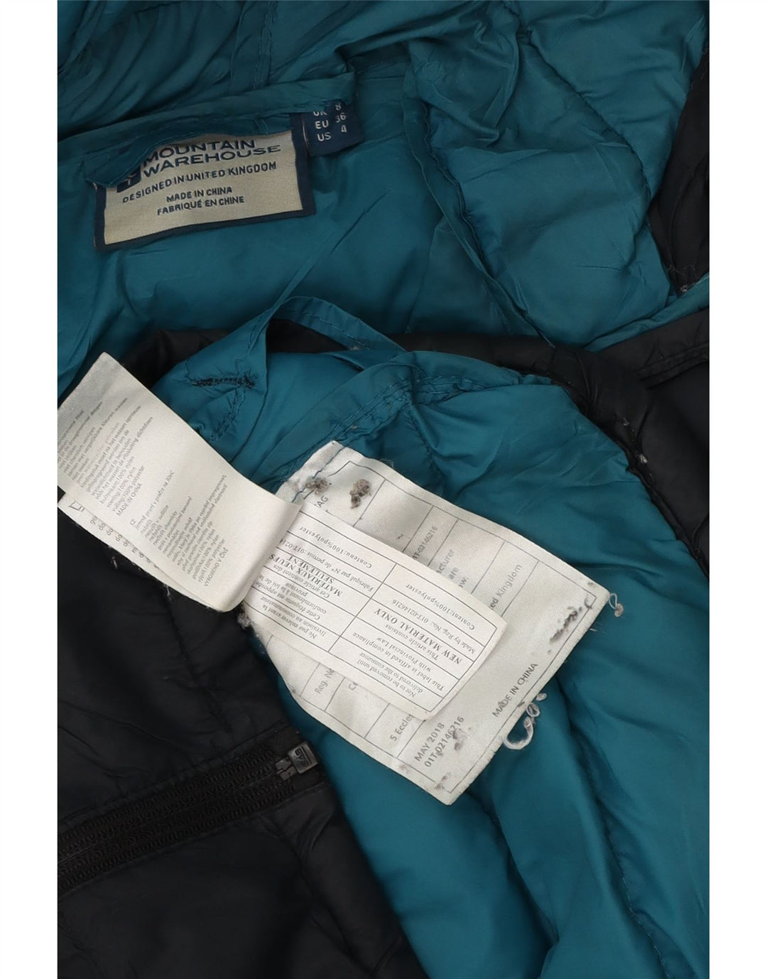 Giacca imbottita con cappuccio da donna Mountain Warehouse UK 8 Samll poliestere nero