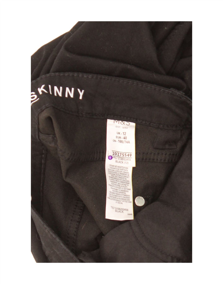 Pantaloni corti da donna Marks & Spencer UK 12 medi W30 L22 neri