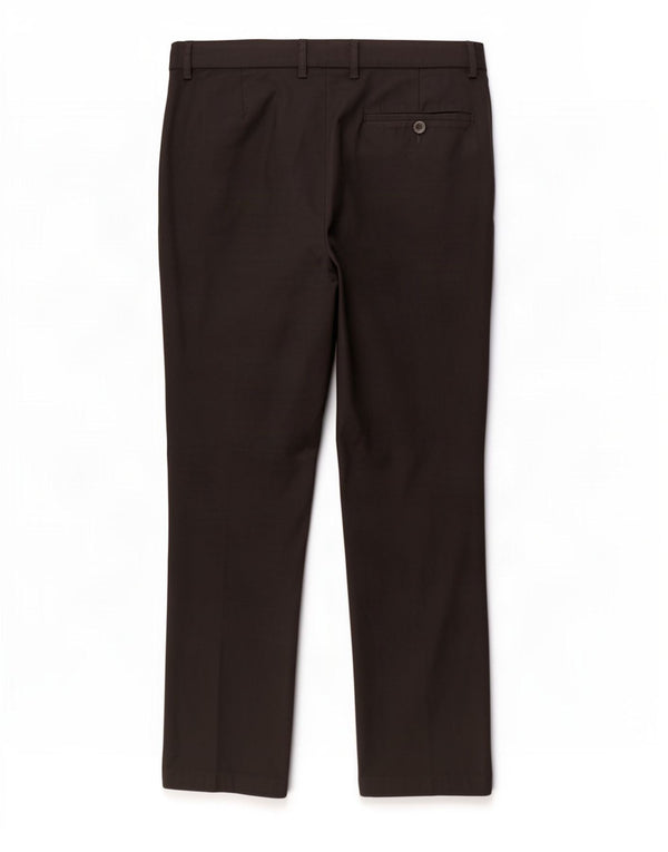 Pantaloni da abito slim da uomo Marks & Spencer W34 L31 poliestere nero