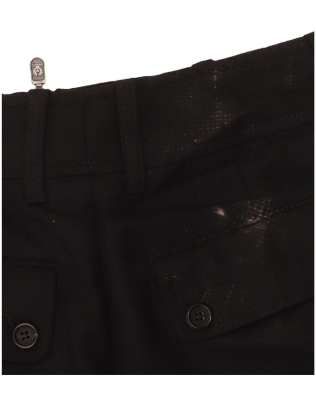 Gonna a tubino grafica da donna Belstaff IT 44 media W30 lana nera